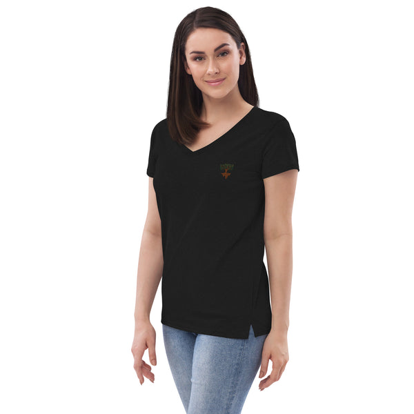 Women’s recycled v-neck t-shirt