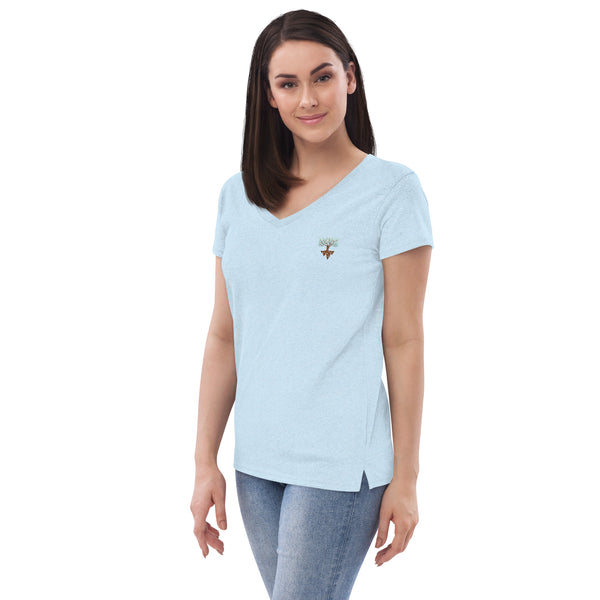 Women’s recycled v-neck t-shirt