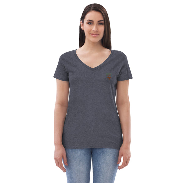 Women’s recycled v-neck t-shirt