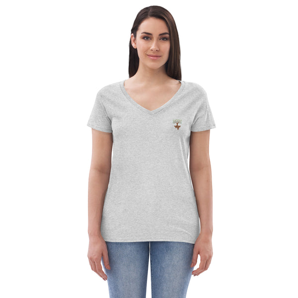 Women’s recycled v-neck t-shirt