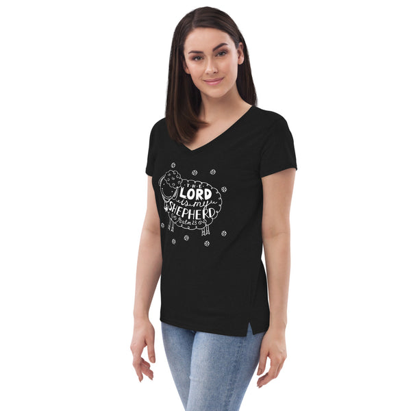 Psalms 23  Women’s V-Neck T-Shirt