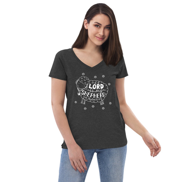 Psalms 23  Women’s V-Neck T-Shirt