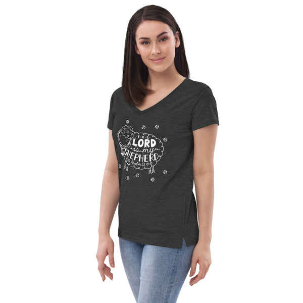 Psalms 23  Women’s V-Neck T-Shirt