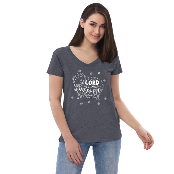 Psalms 23  Women’s V-Neck T-Shirt