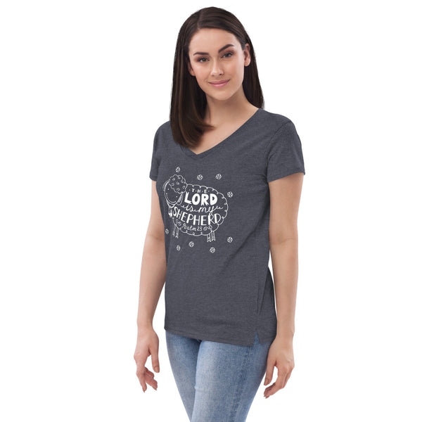 Psalms 23  Women’s V-Neck T-Shirt